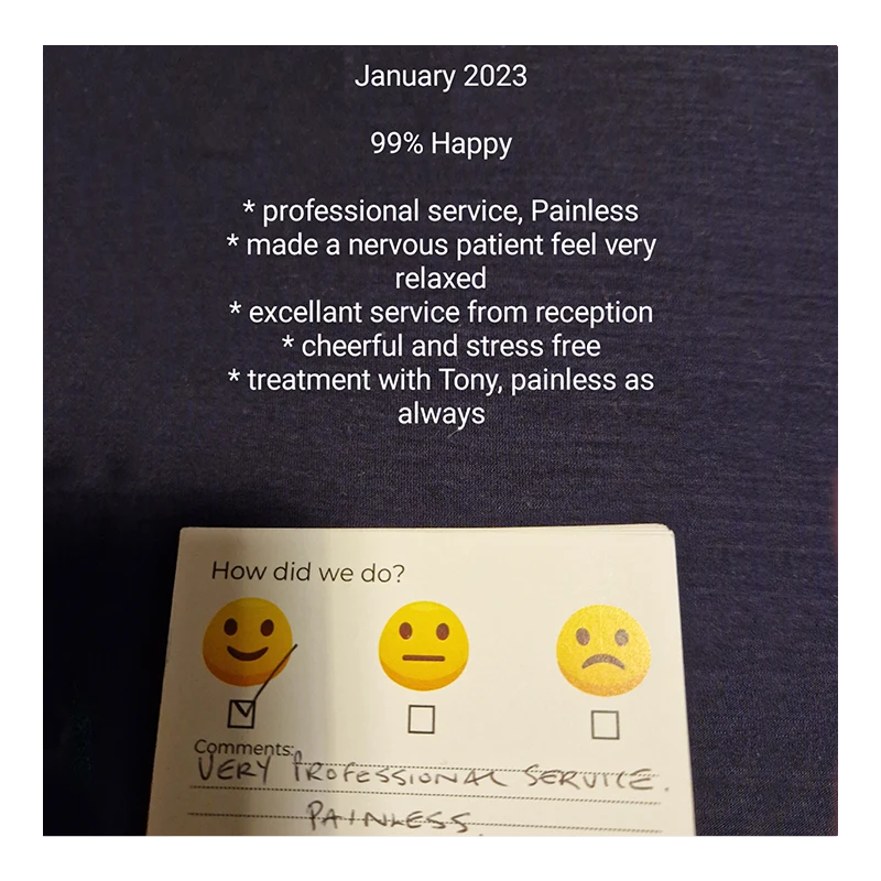 Patient Reviews at Start Smiling Dentist in Essex
