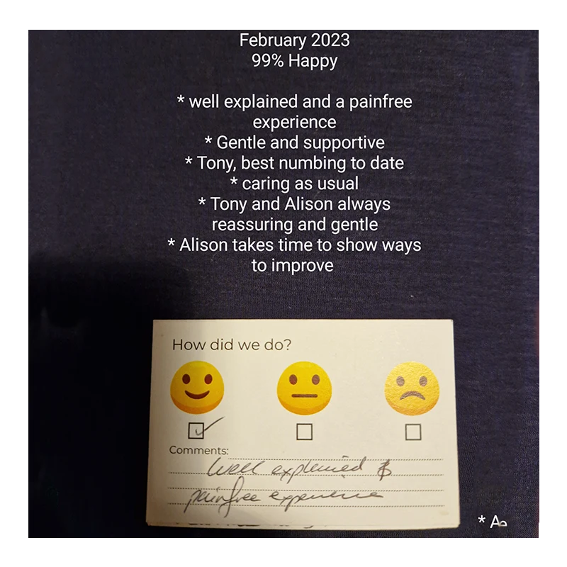 Patient Reviews at Start Smiling Dentist in Essex